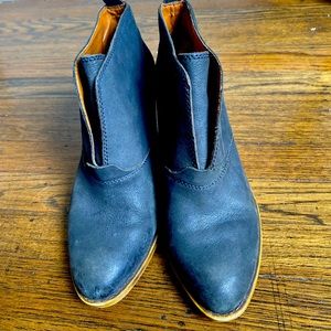 Lucky Brand Leather Slip-on Ankle Booties